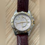 Seiko  Kinetic Rare Pink Pearl Dial Automatic Vintage Ladies Watch Leather Strap Photo 5