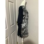 Rag and Bone Silk Blend Marble Print Gray Drawstring Waist Knee Length Dress Photo 3