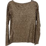 J.Crew NWT Womens Glimmer Long Sleeve Sequin Boatneck Tee Size Small Party Photo 4
