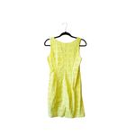 Tommy Hilfiger 100% Cotton Yellow Floral Eyelet V-neck A-line Dress Photo 6