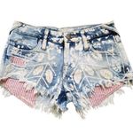 We The Free  People Shorts Women 24 Denim Distressed Cut Off Button Fly Hot Pants Photo 4