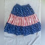 J Suzette Skirt Womens M American Flag Stars Stripes Patriotic 90s Vintage USA Blue Size M Photo 3