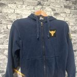 Under Armour EUC Navy Blue Hoodie w/Gold Brahma Bull Logo Size S Photo 1