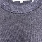 Diane Von Furstenberg  BLACK KNIT SWEATER DECORATIVE SLEEVE FUR LIKE TRIM ALLOVER Photo 7