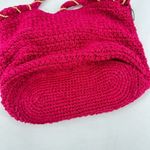 The Sak Women's Beaded Wrapped Handle knit Crochet Hobo Shoulder Bag Pink Small Photo 7