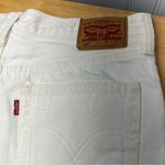 Levi's Levi’s 501 denim shorts distressed vintage 90’s white high waiste short Photo 9