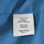 Madewell Navy Blue Sleeveless Casual Mini Dress Size 2 Small Silk Asymmetrical Photo 5