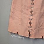 For Love & Lemons Peach Monika Hook-Front Denim Dress Photo 3