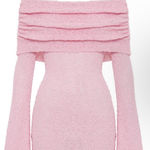 Meshki  Pink Off The Shoulder Mini Dress Photo 1