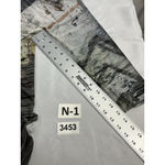 Womans Inoah Large Gray Graphic Long Sleeve Pullover Scoop Neck Tunic Top NWT Photo 7