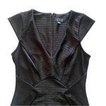 Topshop  black ribbed bandage bodycon mini dress size 8 Photo 2