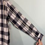 Jane Ashley Black & White Checkered Plaid Embroidered Western Shirt Size L NWT Photo 5