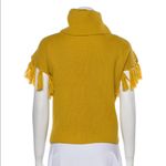 Love moschino Yellow Fringe Turtleneck Sweater S Photo 2