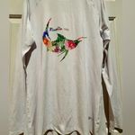 Bluefin  swim shirt - cover up - white with floral fish - XL Photo 0