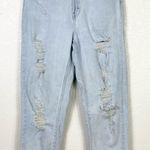 Wild Fable  Light Wash Distressed Ripped Highest Rise Mom Jean Photo 0