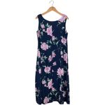 Vintage Y2K Premier International Women’s 18W Blue Floral Zipper Back Tank Dress Photo 4