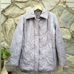 Cinzia Rocca Due Quilted Floral Purple Puffer Jacket Size 10 Photo 0