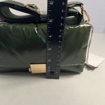 A New Day  Green Puffy Shoulder Bag Detachable Crossbody Strap Gold Buckle Photo 3