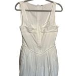 CommeNse White Mini Dress Pleated Corset Sleeveless Party Cocktail Size L Size L Photo 0