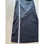 Madewell Dress Womens Small Black Linen Midi Minimalist Capsule Boho Career Photo 6