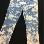 Levis F121 High Rise Ankle Skinny Jeans Women's Size 33 Blue White Bleach TieDye Photo 0