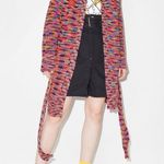 STAUD Marigold Melange space-dyed knit belted cardigan in sunset size S small Photo 16