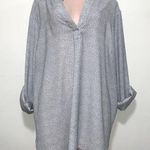 Carolina belle  Montreal woman plus size 3X white with black dots blouse v neck Photo 0