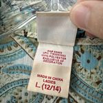 Faded Glory Vintage  Button Up Top Paisley‎ Fairy Boho Y2K Retro Women's Large Photo 4