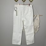Current/Elliott  The Vanessa Jean Size 31 Winter White Out Denim Flare Cotton New Photo 6