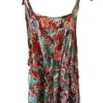 The Bikini Lab  Tropical Floral Print Swimsuit Coverup Romper Photo 0