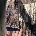 Bohemian Paisley Print Bishop Sleeve Smock Dress size small Photo 1