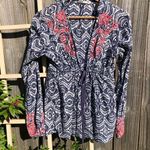 Athleta  Ikat Embroidered Long Sleeve Swim Tunic S Photo 0