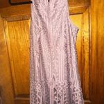 Speechless Womens Purple Lace Sleeveless Halter Short Shift Dress Photo 4