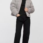 Gap  Women's Light Gray Puffer Coat Photo 1
