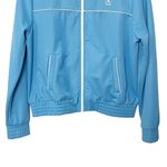 Sporty & Rich New Logo Print Zip Up Track Jacket Blue Womens Size Medium Photo 5