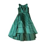 Alfred Sung NWT  Size 4R HUNTER GREEN HIGH LOW BRIDESMAID DRESS‎ Formal Photo 2