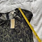 Michael Kors NET: Green and Black Safari Dress Photo 7