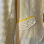 Lia Kes Yellow Seersucker Women's Blazer Photo 2
