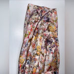 Sisley‎ Floral Satin Faux Wrap Mini Skirt Size 4 Photo 1
