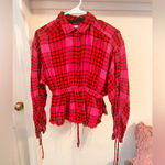 Free People FINAL PRICE Pacific Dawn Plaid Shirt Photo 1