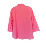 Foxcroft  For Appleseed’s Wrinkle  free 3/4 Sleeve Button Down Shirt Sz 12 Photo 2