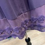 Entro  Purple Lace Embriodered Sleeveless Tunic Top or Dress (M) EUC Photo 4