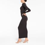SKIMS  Fits Everybody crew Neck long sleeve Dress, BLACK, Size 2X, $88 Photo 2