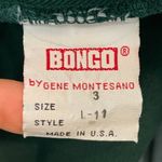 Bongo Vintage  Jeans Green Juniors Size 3 Tapered Leg Retro 90s Ankh‎ Peace Love Photo 2