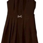 Ellen Tracy Brown Fit & Flare Dress 10 Pleated Belted Career Workwear Photo 0