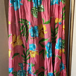 Cathy Daniels  Pink Skirt with Blue and Green Floral Design large Photo 0