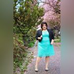 Catherines Catherine’s turquoise laced dress sz 0X Photo 5