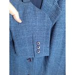 Pendleton Vintage Women's 100% Virgin Wool Blue Plaid Blazer Size 12 Photo 7