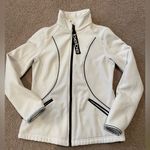 Bebe Women's Ivory White Athletic Sport Long Softshell Coat Photo 8