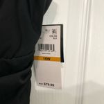 Island Escape Womens‎ Swim Tankini Top Sz 16W Black Knot Front Full Bust Support Photo 5